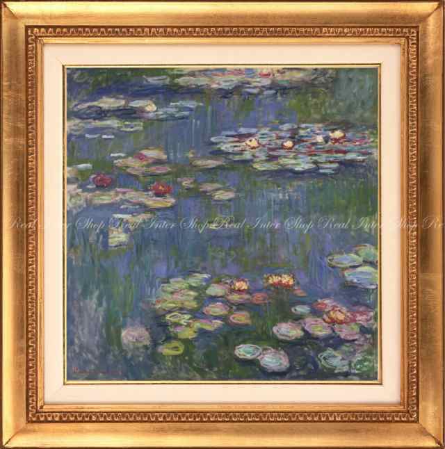 絵画風 壁紙ポスター クロード モネ 睡蓮 1916年 Water Lilies 国立西洋美術館 額縁印刷 K Mon 015sgh1 594mm 599mm の通販はau Pay マーケット レアルインターショップ Au Pay マーケット店