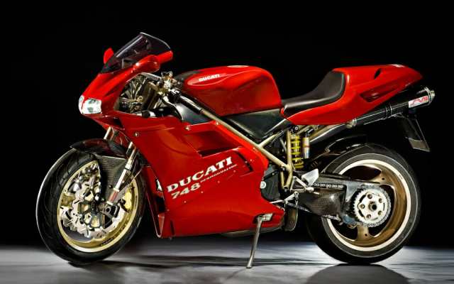絵画風 壁紙ポスター ドゥカティ 748r 2000年 スーパーバイク Ducati