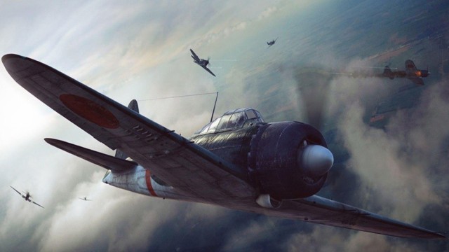 絵画風 壁紙ポスター ゼロ戦 零戦22型 A6m3 零式艦上戦闘機 ミリタリー