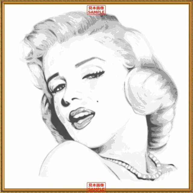 絵画風 壁紙ポスター マリリン モンロー Marilyn Monroe額縁印刷キャラクロ Mam 002sge1 594mm 594mm の通販はau Pay マーケット レアルインターショップ Au Pay マーケット店