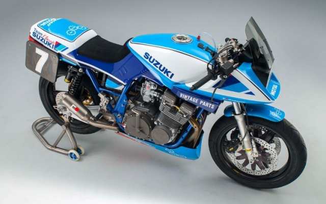 絵画風 壁紙ポスター スズキuk Gsx1100sd カタナ レーサー キャラクロ