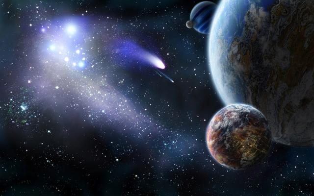絵画風 壁紙ポスター 宇宙の惑星と彗星 流れ星 天体 神秘 癒し パワー キャラクロ Spc 008w1 ワイド版 921mm 576mm の通販はau Pay マーケット レアルインターショップ Au Pay マーケット店