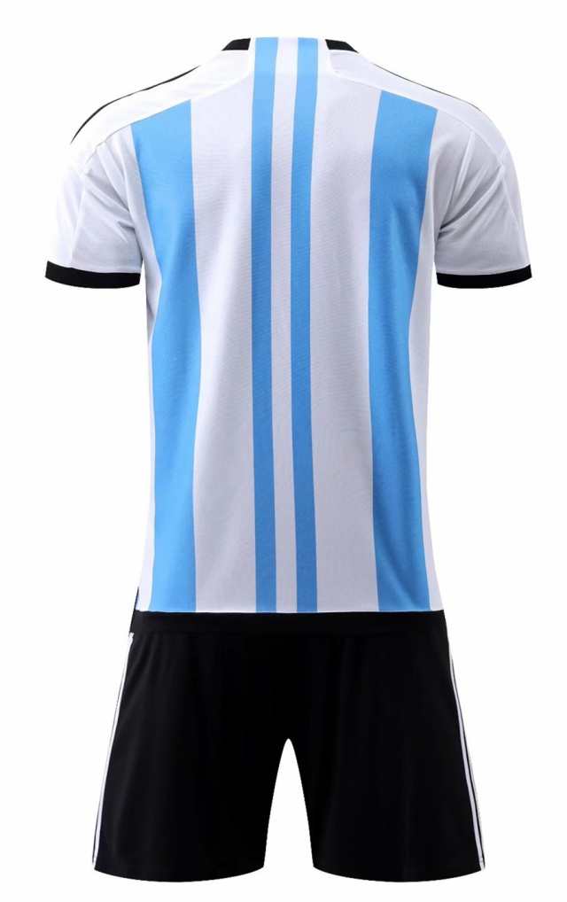 B089 アルゼンチン代表 2022年ワールドカップ ホーム 上下着 大人用