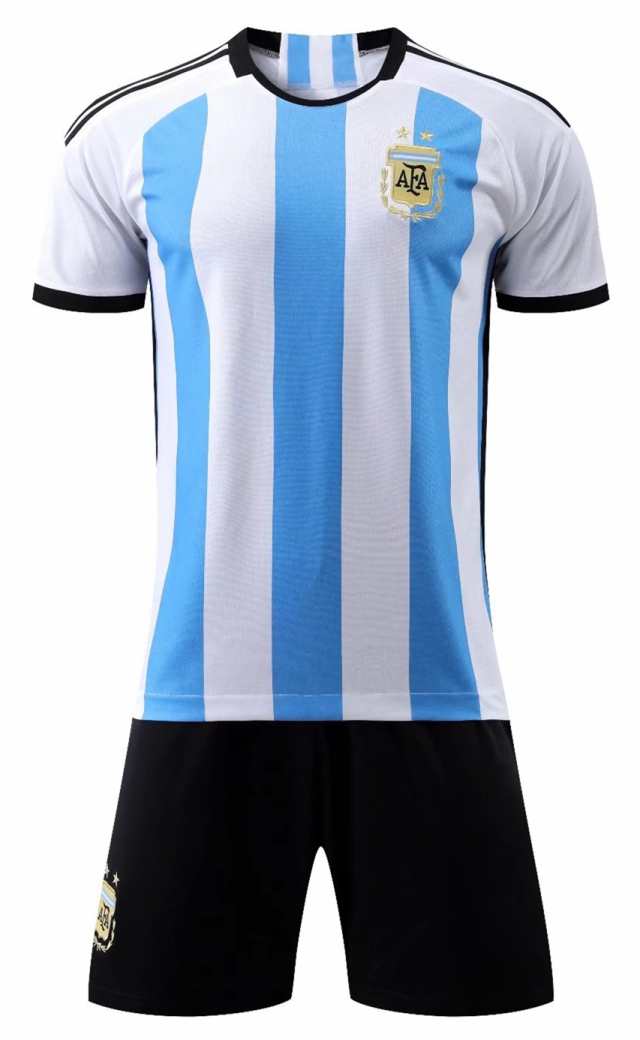 B0 アルゼンチン代表 22年ワールドカップ ホーム 上下着 大人用 子供用半袖 レプリカサッカーユニフォーム番号 個人名は自由にの通販はau Pay マーケット 横山スポーツ用品店