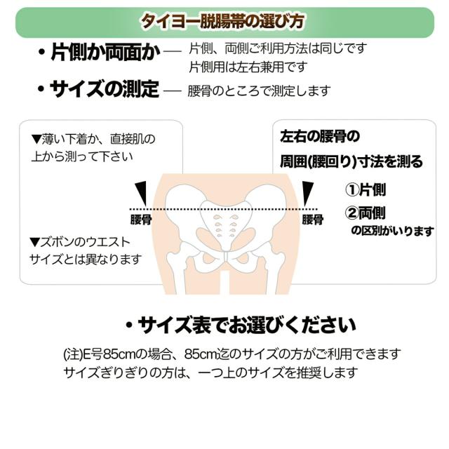 脱腸 ベルト バンド サポーター タイヨー脱腸帯 片側用 左右兼用 F号 100cm以下 ヘルニアベルト ヘルニアバンド サポート ヘルニア 脱腸帯 一般医療機器_7