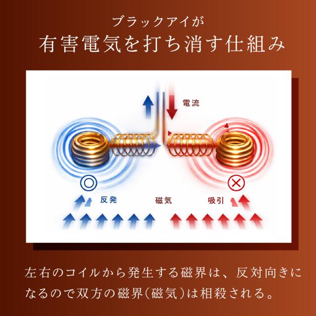 丸山式コイル ブラックアイ 100個入り 電磁波防止 電磁波対策 一般医療機器 押圧効果 血行促進 コリの緩和 電磁波カット 電磁波ブロッカー 送料無料_4