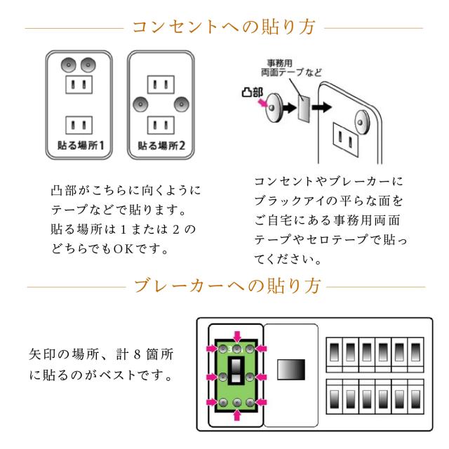 丸山式コイル ブラックアイ 6個入り 電磁波防止 電磁波対策 一般医療