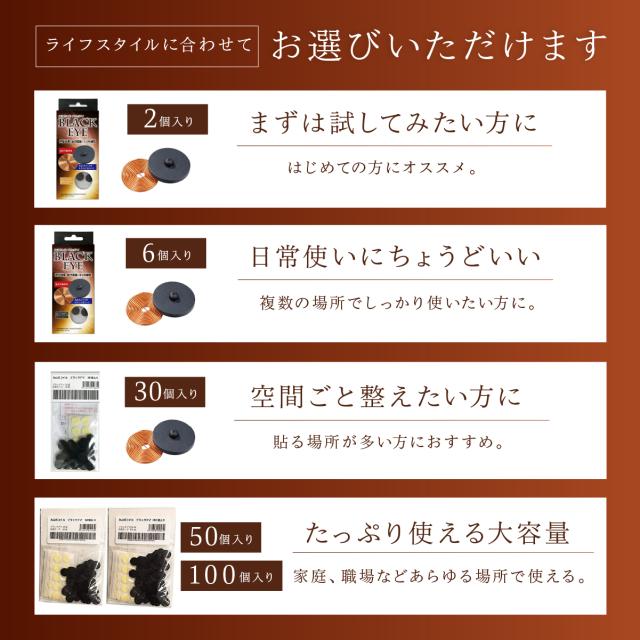 丸山式コイル ブラックアイ 100個入り 電磁波防止 電磁波対策 一般医療機器 押圧効果 血行促進 コリの緩和 電磁波カット 電磁波ブロッカー 送料無料_12