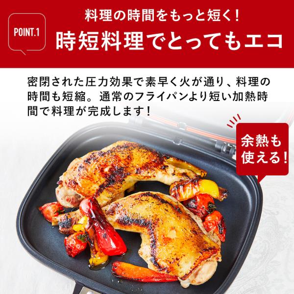 ハッピークッカー グルメパン IH用 IH対応 HAPPYCOOKER 両面フライパン