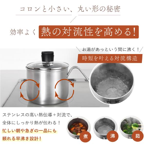 マルチポット ステンレス鍋 18cm IH対応 ih 3〜4人 多機能 鍋 なべ