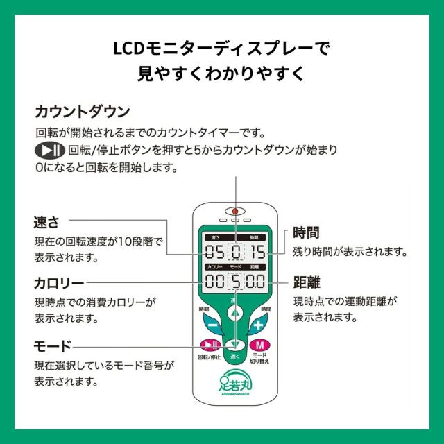 足若丸 楽らく電動サイクルマシン ペダル運動 高齢者 シニア 運動器具
