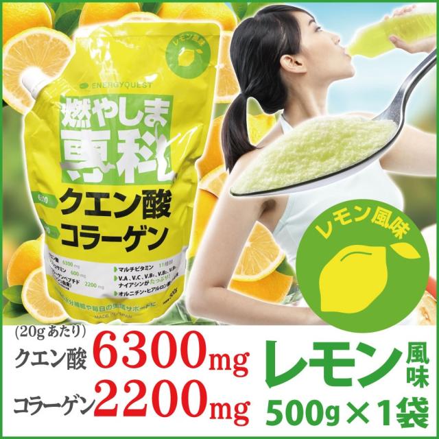 燃やしま専科 500g レモン風味 スポーツドリンク 粉末 パウダー 粉