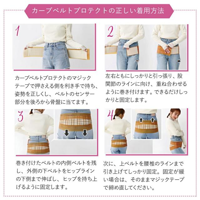 辻希美プロデュース 骨盤バンド カーブベルト プロテクト 骨盤