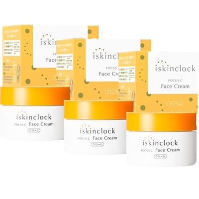 アイスキンクロック フォーカスCフェイスクリーム 50g 3箱 iskinclock ジェルクリーム コラーゲン ハリ肌 【FTL国内出荷】の通販は 8,220円