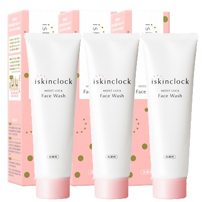 アイスキンクロック モイストロックフェイスウォッシュ 120g 3箱 iskinclock 洗顔フォーム 洗顔料 濃密泡 うるおい 保湿 ニキビケア 【FTL国内出荷】の通販は