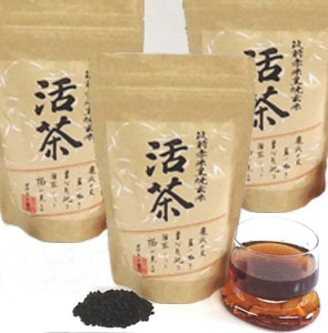 黒焼き赤米玄米茶 3個セット バラ包装タイプ 活茶 300gの通販は