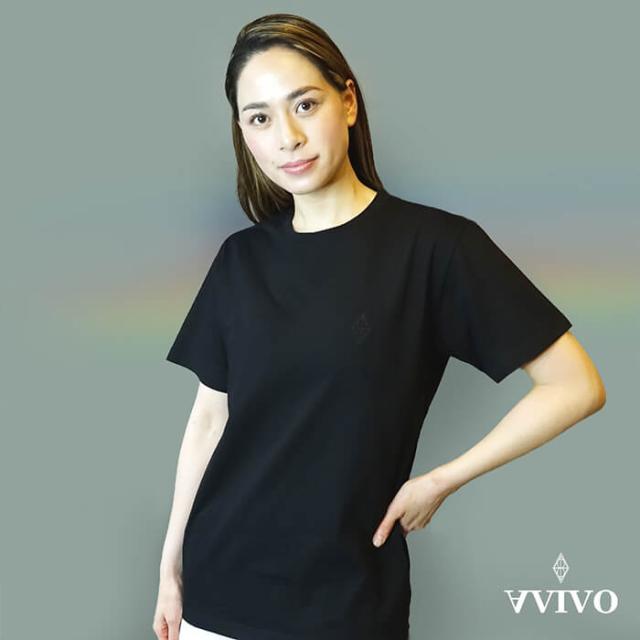 正規販売店 センタライズオーガニックTシャツ スミクロ 男女兼用 オーガニックコットン 半袖 月の隕石の微粉末使用_1