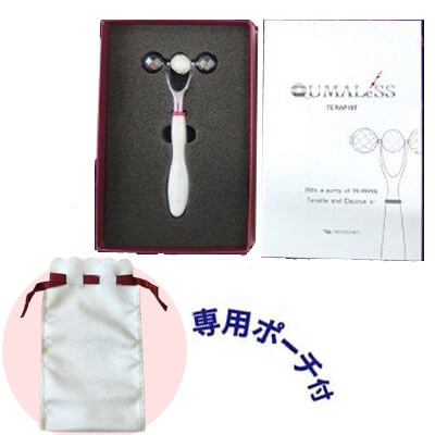 当日/翌日配送 正規販売店 TERAPIST QUMALeSS テラピスト クマレス 【365日ヤマト佐川便倉庫出荷】 専用ポーチ付き 美顔ローラー テラヘルツ テラ鉱石_1