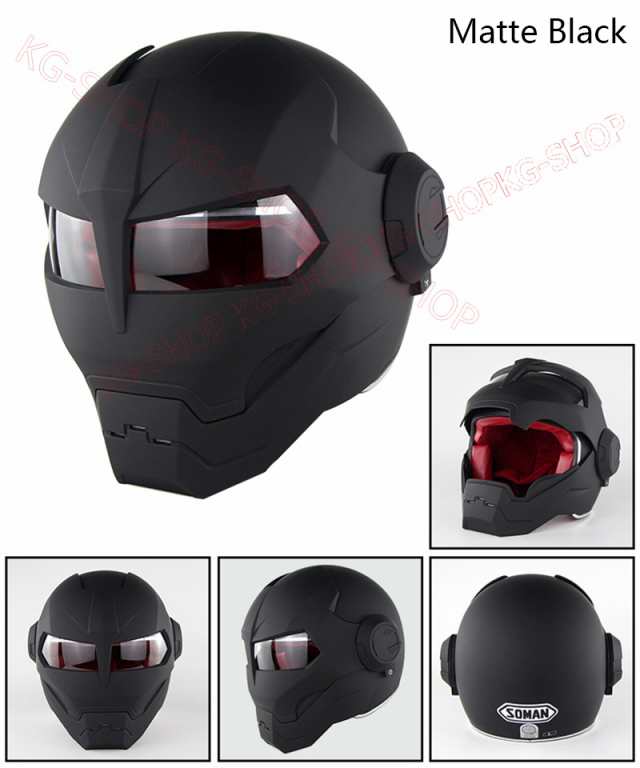 バイクヘルメット ジェットヘルメット アイアンマンヘルメット Ironman Helmet バイク用 春 夏 秋 冬 フルフェイスヘルメット 男女共の通販はau Pay マーケット Kg Shop