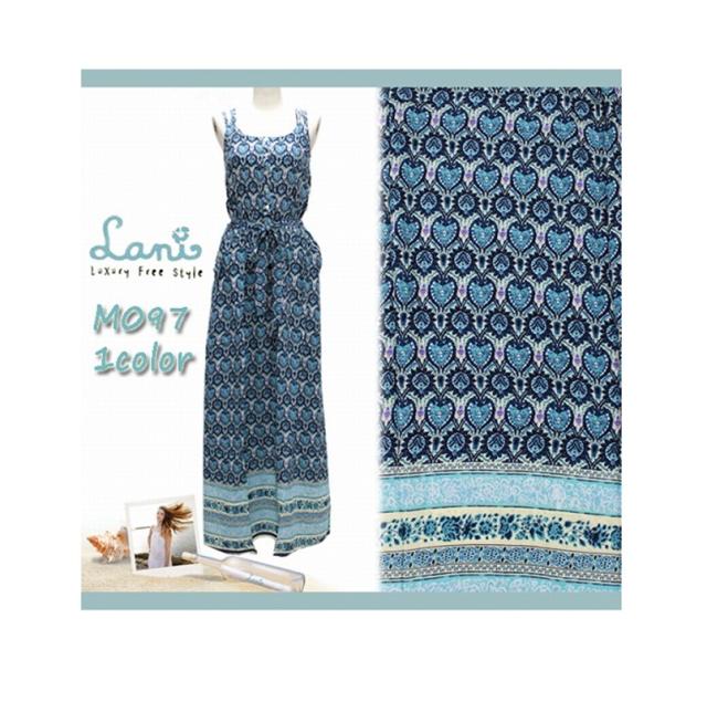メール便 送料無料 ラニ ポケット付 バッククロス マキシワンピース ノースリーブ ロング丈 Lani ブルーの通販はau Pay マーケット ココナツライト