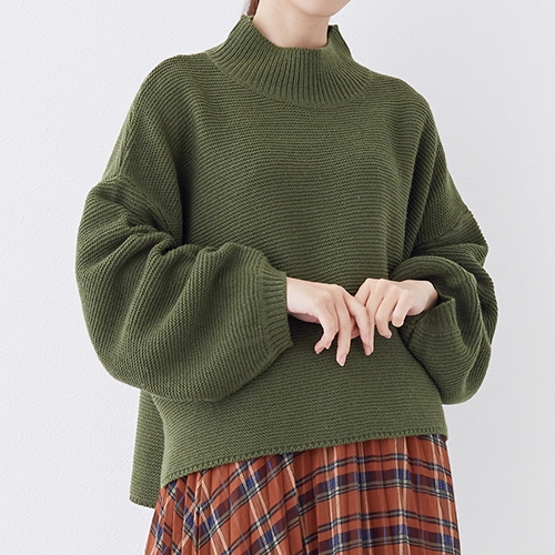 Merlot メルロー ふんわり袖 ドロップショルダー ニット プルオーバー ドロップショルダー 長袖 オーバーサイズ リラックス デザイン の通販はau Pay マーケット ココナツライト