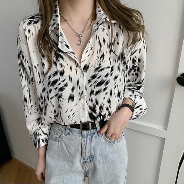 シャツ ブラウス レディース 長袖 ゆったり 大きいサイズ 襟付き 春秋 ブラウス トップス ブラウス レディース ドット 大きいサイズ の通販はau Pay マーケット ルネッタ