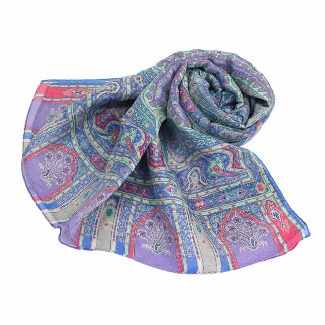 エトロ ETRO スカーフ リネン シルク マルチカラー Scarf Multi Linen