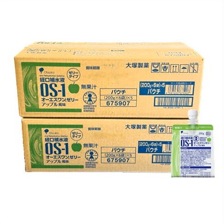 送料無料 ▲［60個セット］オーエスワンゼリー　アップル風味　200g入り×６０個 ・以上お買上げで全国配送料無料