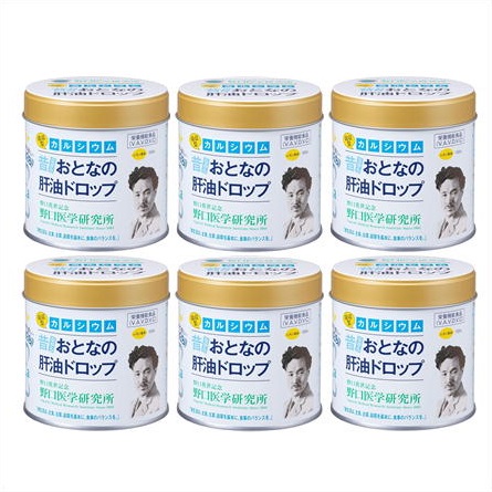 送料無料 [6個セット]おとなの肝油ドロップ　カルシウムプラス　100粒×6個 ・以上お買上げで全国配送料無料