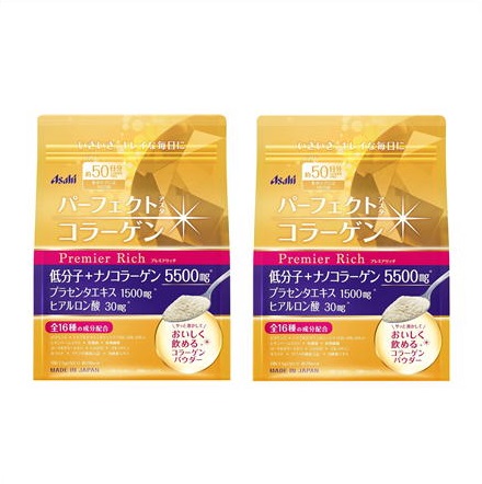 送料無料 ［2個セット］パーフェクトアスタコラーゲン　パウダー　プレミアリッチ　378g入り×２個 ・7700円以上お買上げで全国配送料無料
