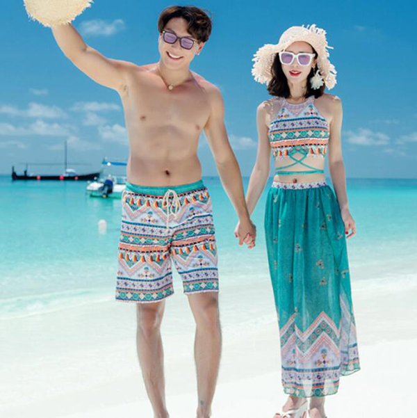 カップル水着 メンズ ペアルック メンズ レディース お揃い ビキニ サーフパンツ 海水浴 夏休みセクシー 花柄の通販はau Pay マーケット ファッションレディース