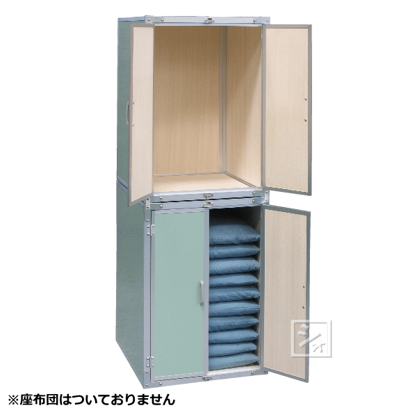 川辺製作所 総桐 座布団タンス （2台組） 扉式