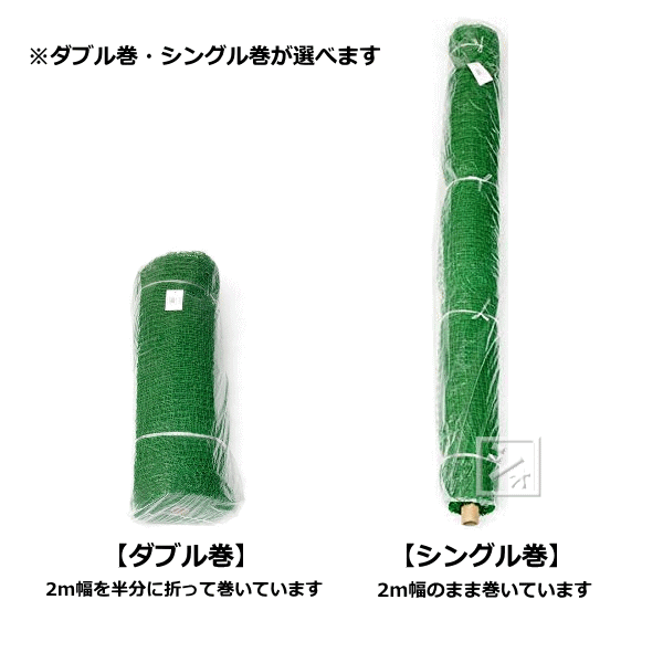 イノベックス ポリ有結ゴルフネット 25mm目 幅2m×30m グリーン