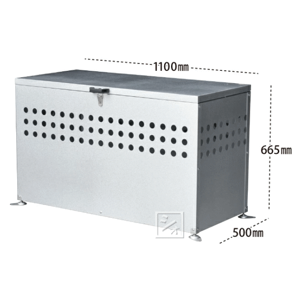 メタルテック ゴミ箱 屋外用 大容量 DST-1100L ダストボックス 300L