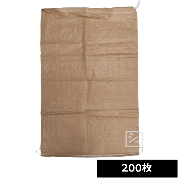 【法人配送限定】 PP 強化土のう袋 口紐付 （大） 200枚 600×900mm