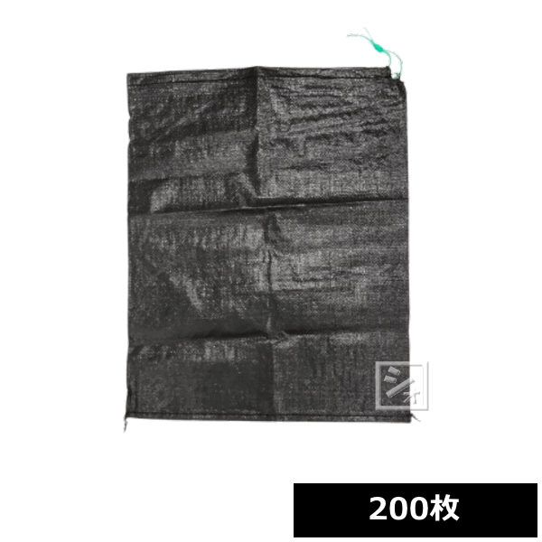 【法人配送限定】 UV 土のう袋 ブラック 約3年耐候性 200枚 480×620mm