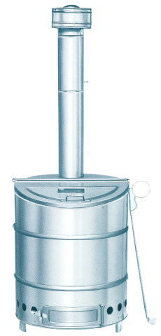 ステンレス製 焼却器 120型 SANWA