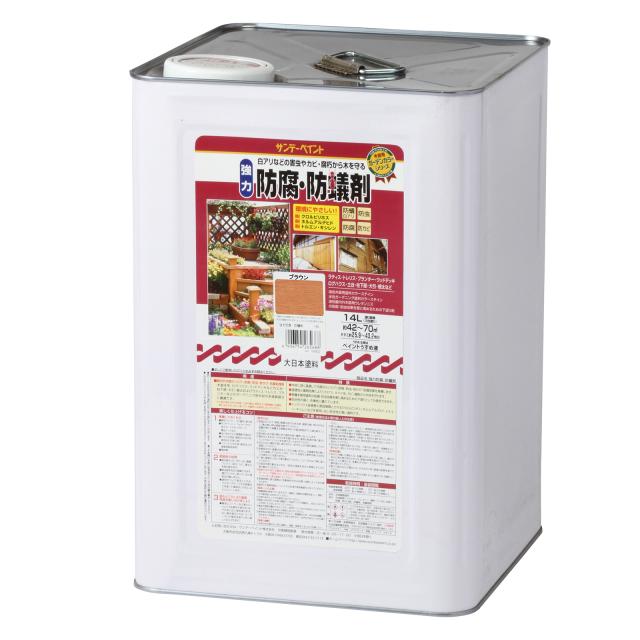 強力防腐・防蟻剤 14L サンデーペイント 防虫 防カビ 法人様限定商品_1
