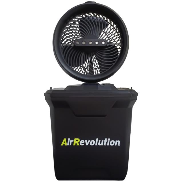 エアレボリューション ミストファン 扇風機 充電式 リモコン付き タイマー機能 首振り AirRevolution コードレス アウトドア キャンプ 熱中症対策　【本州四国九州送料無料！】