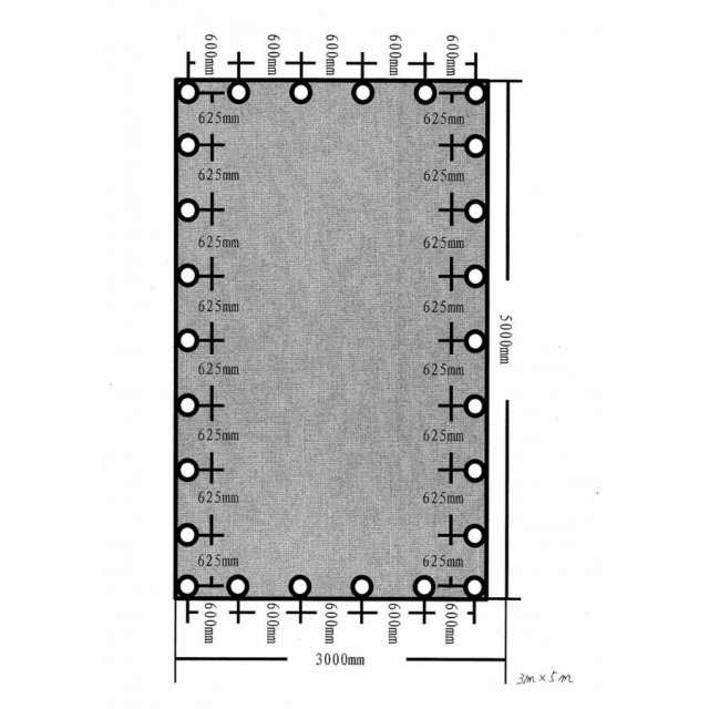 トラックシート ブラック 3.0ｍ×5.0ｍ アームロールコンテナ 産廃用シート コンテナ用シート 2ｔロング用トラックシート 【本州の通販はau  PAY マーケット - オオチワークス