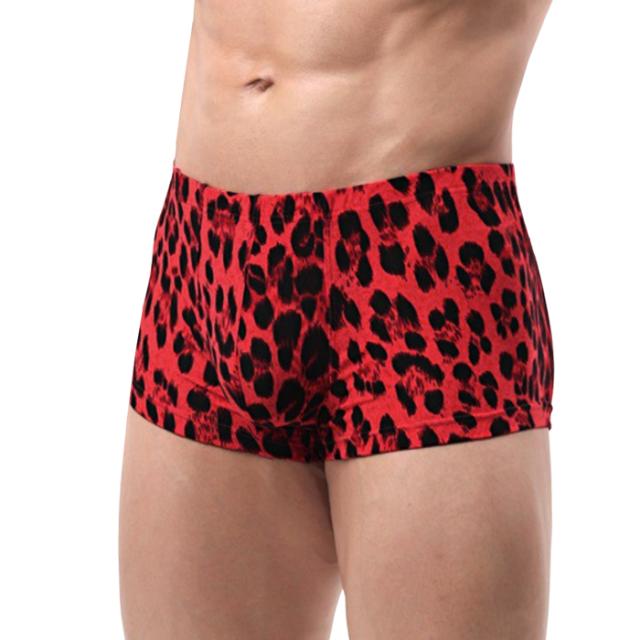 ボクサーパンツ メンズ 豹柄 ローライズ 大きいサイズ ヒョウ柄