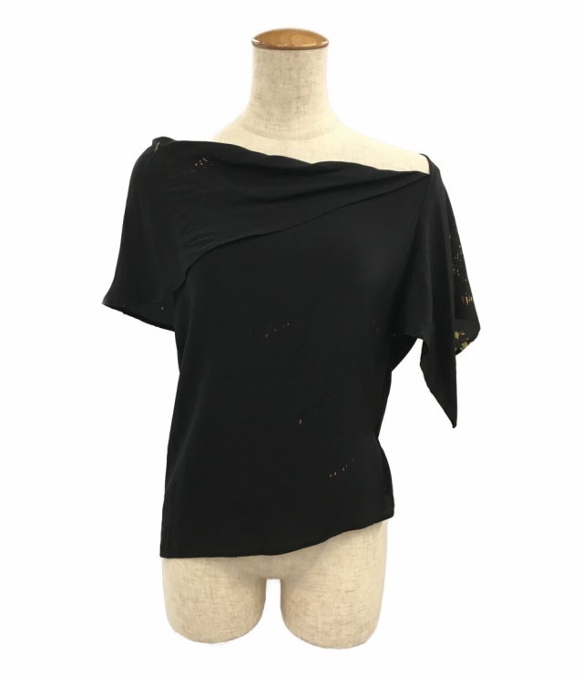 ヨウジヤマモト プリュス ノアール Yohji Yamamoto + NOIR 総柄変形シャツ 03ss NQ-B03-901 レディース SIZE 3 Yohji Yamamoto + NOIR|au PAY マーケット