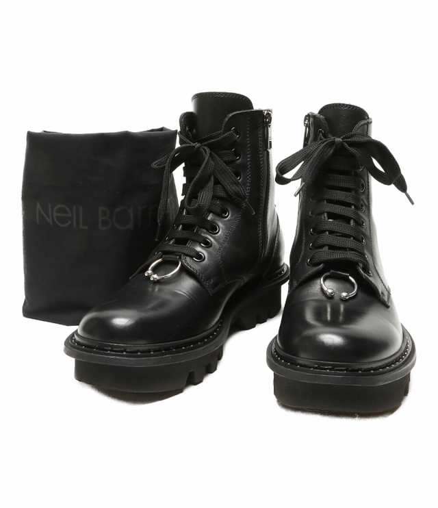 ニールバレット レースアップブーツ サイドジップ メンズ SIZE 42 NEIL