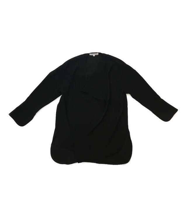 超美品の SHIRT ENFOLD ENFOLD SHIRT ブラック 黒 長袖シャツ