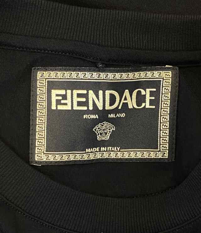 フェンディ 半袖Tシャツ FENDACE 22SS ロゴ刺繍 レディース SIZE XXS