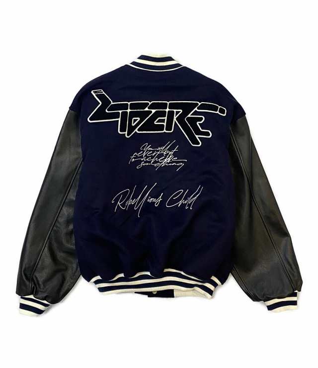 中古】 リベーレ スタジャン LEATHER SLEEVE STADIUM JACKET メンズ