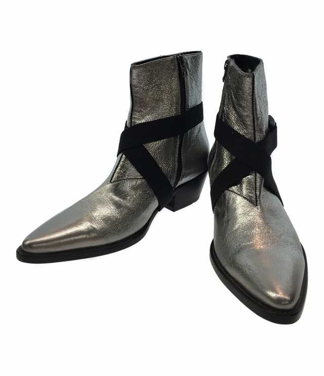 ノーメンクラトゥーラスタディオ ブーツ SILVER FOIL VAQUEROS メンズ SIZE 42 NOMENKLATURA STUDIO  中古｜au PAY マーケット