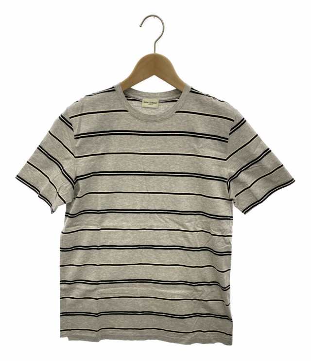 サンローランパリ 半袖Tシャツ グレー ボーダー柄 メンズ SIZE XS (XS以下) SAINT LAURENT PARIS 中古｜au PAY  マーケット