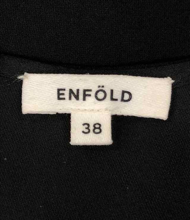 エンフォルド ノースリーブチュニック ブラック 300DS130-1930