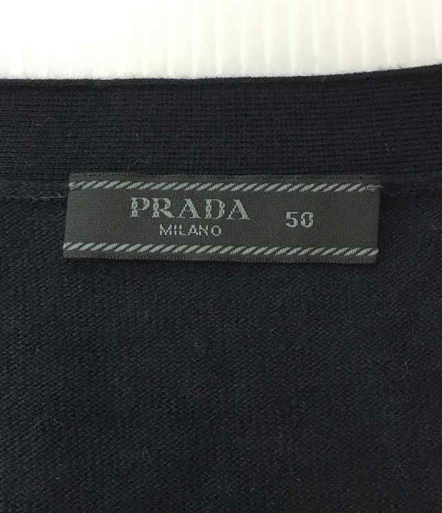 プラダ カーディガン カシミアブレンド メンズ SIZE 50 PRADA 中古の